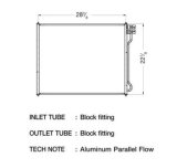 CSF Air Conditioning Condensers 10610 Condenser, Aluminum, Black, Ford, Each thumbnail 1