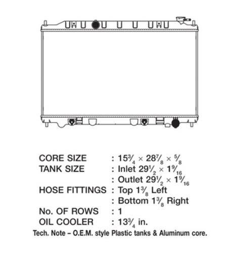 CSF Radiators 2945 Nissan Altima 3.5 L thumbnail 3