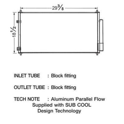 CSF Air Conditioning Condensers 10450 Condenser, Aluminum, Black, for use with Acura®, Each
