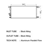 CSF Air Conditioning Condensers for 2008-2010 F-250 SUPER DUTY, F-350 F-450 DUTY - 10635 Condenser, Aluminum, Natural, Ford, Each thumbnail 1