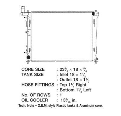 CSF Radiators 3340 Hyundai Elantra Sedan thumbnail 1