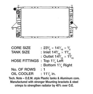 CSF Radiators 3352 Saturn Sc, Sl, Sw thumbnail 1