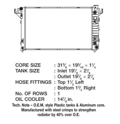 CSF Radiators 3358 Dodge D / R / W / Ram Series thumbnail 1