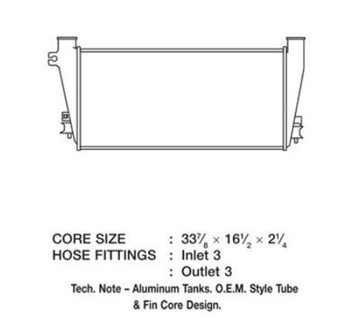 CSF Intercoolers 6003 Intercooler, Aluminum, Natural, Chevy, GMC, Each thumbnail 1