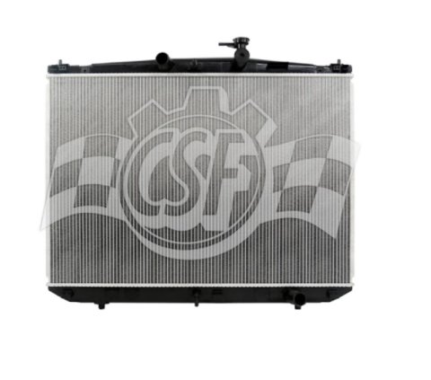 CSF Radiators 3862 Radiator, Aluminum/Plastic, Natural, Downflow, Upper Driver Side Inlet, Lower Passenger Side Outlet, Toyota, Each thumbnail 2