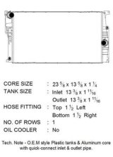 CSF Radiators 3829 Radiator, Aluminum/Plastic, Natural, Crossflow, Upper Driver Side Inlet, Lower Passenger Side Outlet, BMW, Each thumbnail 1