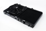 CSF Racing Radiators for 1992-2000 CIVIC, 1994-2001 INTEGRA - 2850KB Honda/Acura K-Swap Radiator Black Finish thumbnail 1
