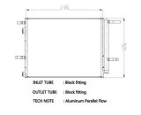 CSF Air Conditioning Condensers 10709 Condenser, Aluminum, Black, Ford, Lincoln, Each thumbnail 1