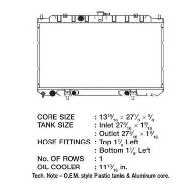 CSF Radiators for 2000-2006 SENTRA - 2730 Nissan Sentra thumbnail 1