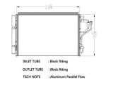CSF Air Conditioning Condensers 10765 Condenser, Aluminum, Black, for use on Hyundai, Each thumbnail 1