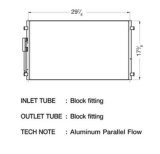 CSF Air Conditioning Condensers 10559 Condenser, Aluminum, Black, Chrysler, Each thumbnail 1