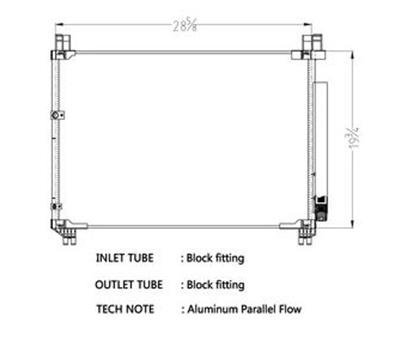 CSF Air Conditioning Condensers 10783 Condenser, Aluminum, Natural, Toyota, Each thumbnail 1