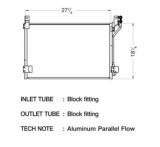 CSF Air Conditioning Condensers 10587 Condenser, Aluminum, Natural, Ford, Each thumbnail 1
