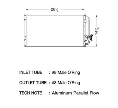 CSF Air Conditioning Condensers 10600 Condenser, Aluminum, Black, Chevy, Each