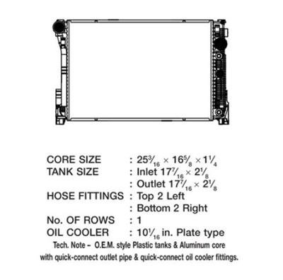 CSF Radiators 3692 Radiator, OE Replacement, Aluminum/Plastic, Natural, Mercedes-Benz, Each