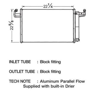 CSF Air Conditioning Condensers 10459 Condenser, Aluminum, Black, Infinity, Each