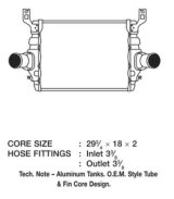 CSF Intercoolers 6017 Intercooler, Aluminum, Black, Ford, Each thumbnail 1