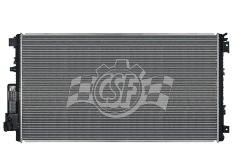 CSF Radiators for 2017-2019 F-250 SUPER DUTY, F-350 DUTY - 3850 Radiator, Auxiliary, Aluminum/Plastic, Natural, Crossflow, Two Row, Ford, Each thumbnail 3