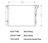 CSF Air Conditioning Condensers 10719 Condenser, Aluminum, Black, for use on Hyundai/Kia, Each thumbnail 1