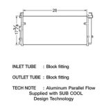 CSF Air Conditioning Condensers 10496 Condenser, Aluminum, Natural, for use on Kia, Each thumbnail 1