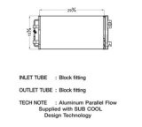 CSF Air Conditioning Condensers 10521 Condenser, Aluminum, Black, Buick, Each thumbnail 1