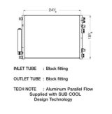 CSF Air Conditioning Condensers 10557 Condenser, Aluminum, Black, Chrysler, Each thumbnail 1