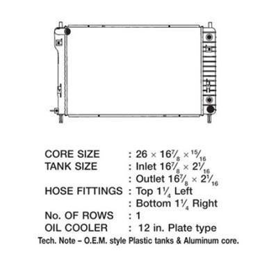 CSF Radiators 3260 Chevrolet Equinox