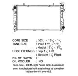 CSF Radiators 3265 Radiator, OE Replacement, Aluminum/Plastic, Natural, Dodge, Caravan, L4, Each thumbnail 1