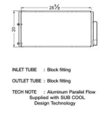 CSF Air Conditioning Condensers for 2004-2006 RX330 - 10408 Condenser, Aluminum, Black, Lexus, Each thumbnail 1