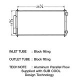 CSF Air Conditioning Condensers 10451 Condenser, Aluminum, Black, for use on Honda®, Each thumbnail 1