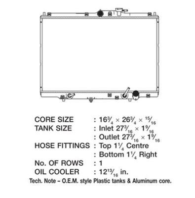 CSF Radiators for 1996-1999 OASIS, 1995-1998 ODYSSEY - 2603 Honda Odyssey thumbnail 1