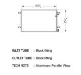 CSF Air Conditioning Condensers 10676 Condenser, Aluminum, Natural, Audi, Each thumbnail 1