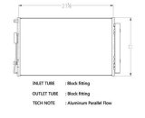 CSF Air Conditioning Condensers 10718 Condenser, Aluminum, Black, for use on Hyundai, Each thumbnail 1