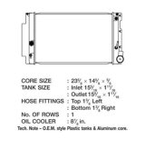 CSF Radiators 3556 Radiator, OE Replacement, Aluminum/Plastic, Natural, Scion, tC, Each thumbnail 1