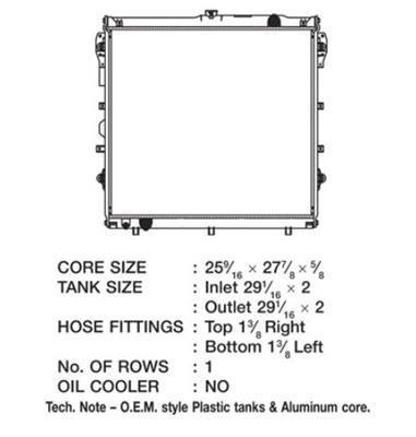 CSF Radiators 3377 Toyota Tundra