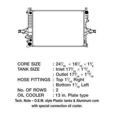 CSF Radiators 3566 Radiator, OE Replacement, Aluminum/Plastic, Natural, Volvo, Each thumbnail 1