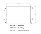 CSF Air Conditioning Condensers 10762 Condenser, Aluminum, Black, Ford, Each thumbnail 1