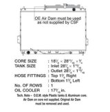 CSF Radiators 3488 Radiator, OE Replacement, Aluminum/Plastic, Natural, for use on Hyundai, Veracruz, Each thumbnail 1