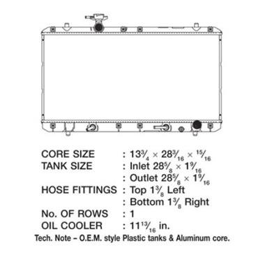 CSF Radiators for 2002-2007 AERIO - 3004 Suzuki Aerio thumbnail 1
