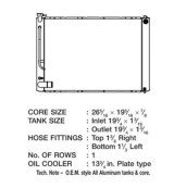 CSF Radiators 3712 Radiator, OE Replacement, Aluminum, Natural, Lexus, R330, Each thumbnail 1