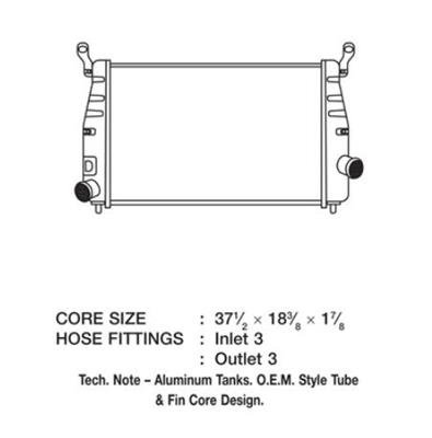 CSF Intercoolers 6007 Intercooler, Aluminum, Natural, Chevy, GMC, Each thumbnail 1