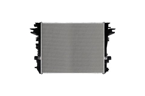 CSF Radiators 3887 Radiator, Aluminum/Plastic, Natural, Crossflow, Upper Driver Side Inlet, Lower Passenger Side Outlet, Ram, Each thumbnail 3