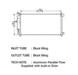 CSF Air Conditioning Condensers 10508 Condenser, Aluminum, Natural, Nissan, Each thumbnail 1