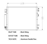 CSF Air Conditioning Condensers 10698 Condenser, Aluminum, Black, Chrysler, Dodge, Each thumbnail 1
