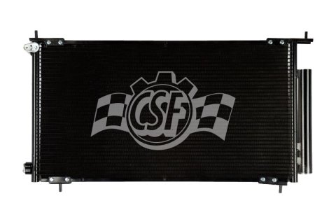 CSF Air Conditioning Condensers 10549 Condenser, Aluminum, Black, for use on Honda®, Each thumbnail 4