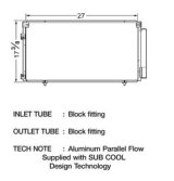 CSF Air Conditioning Condensers 10334 Condenser, Aluminum, Black, Toyota, Each thumbnail 1