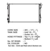 CSF Radiators 3461 Radiator, OE Replacement, Aluminum/Plastic, Natural, Ford, Lincoln, Mercury, Each thumbnail 1