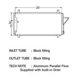 CSF Air Conditioning Condensers for 2003-2009 350Z - 10419 Condenser, Aluminum, Natural, Nissan, Each thumbnail 1