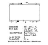 CSF Radiators 2468 Radiator, OE Replacement, Aluminum/Plastic, Natural, Geo, Toyota, Prizm, Corolla, Each thumbnail 1