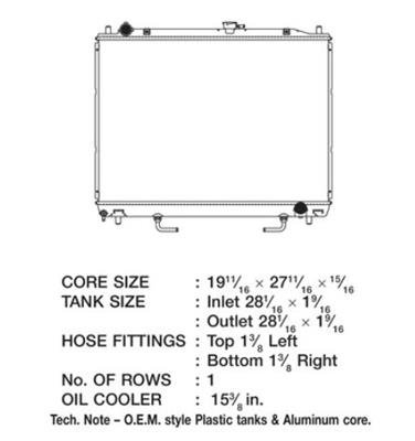 CSF Radiators 3305 Mitsubishi Montero thumbnail 1